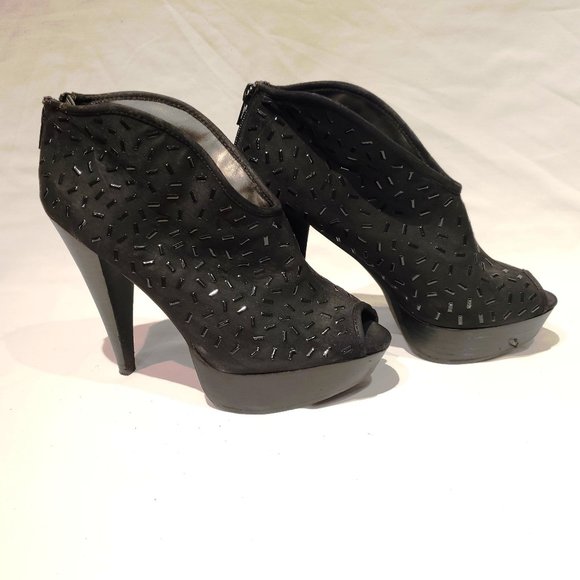 CARLOS SANTANA Suede Ankle Bootie Platform - Picture 2 of 5